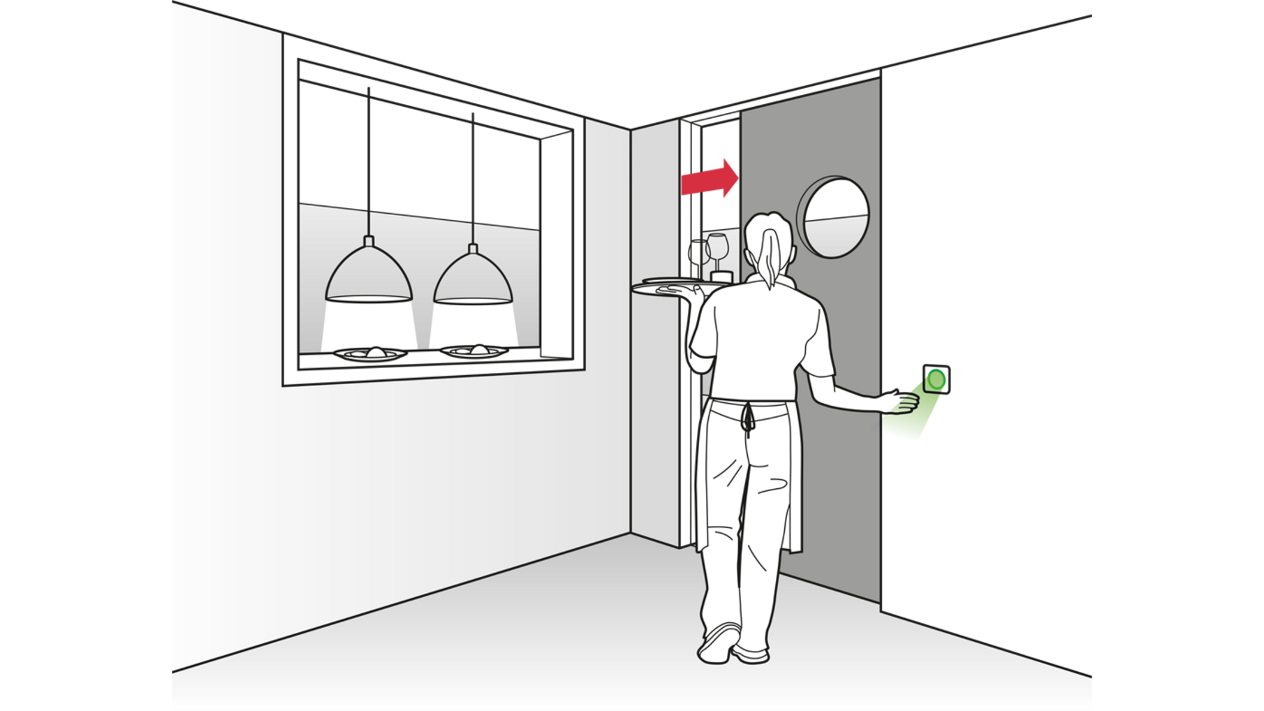 E-Space Clean Switch zwart, contactloze schakelaar